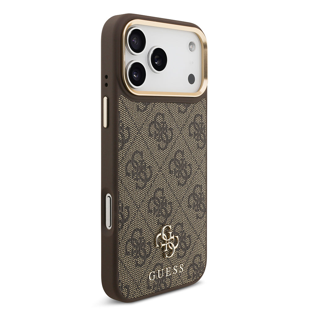 iPhone 17 Pro Max Guess Orjinal Lisanslı 4G ve Yazı Logolu Kılıf + Ekran Koruyucu + Lens Koruyucu 3in1 Aksesuar Seti