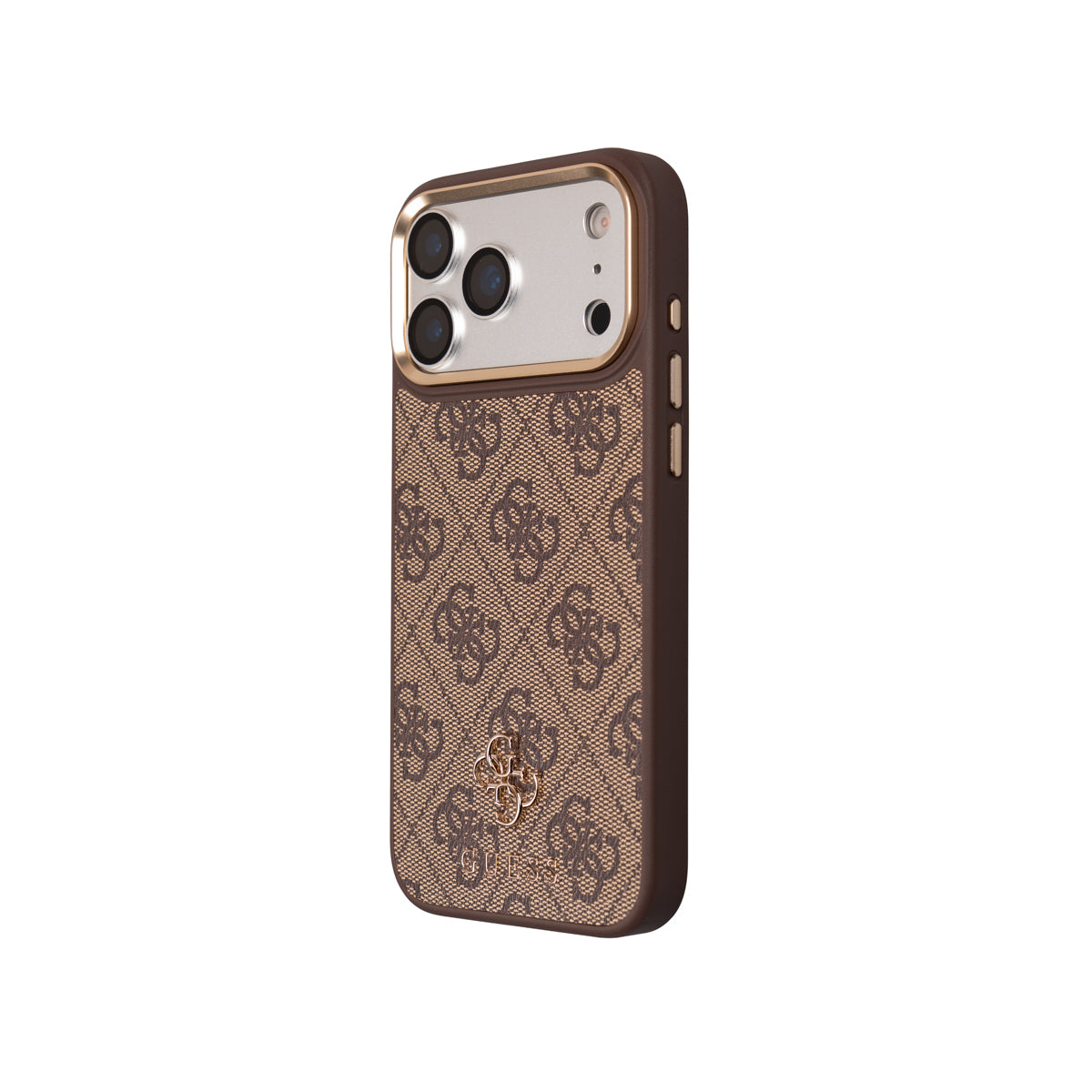 Apple iPhone 17 Pro Max Guess Orjinal Lisanslı 4G ve Yazı Logolu Kılıf + Kartlık + Askı İpi 3in1 Aksesuar Seti