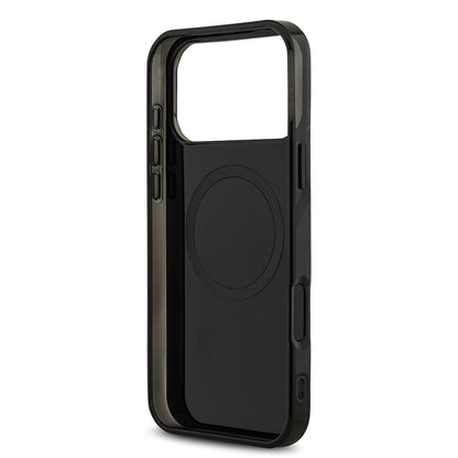 iPhone 17 Pro Max Kılıf AMG Orjinal Lisanslı M-safe Şarj Özellikli Çift Katmanlı Kırmızı Çapraz Çizgili Kapak
