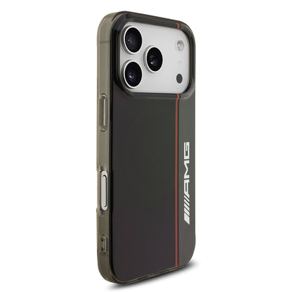 iPhone 17 Pro Max Kılıf AMG Orjinal Lisanslı M-safe Şarj Özellikli IML Baskı Logolu Çift Katmanlı Bow Lines Kapak