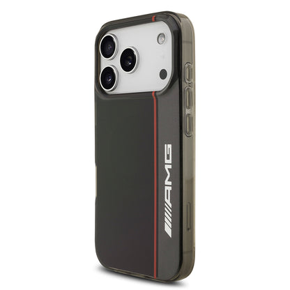 iPhone 17 Pro Max Kılıf AMG Orjinal Lisanslı M-safe Şarj Özellikli IML Baskı Logolu Çift Katmanlı Bow Lines Kapak