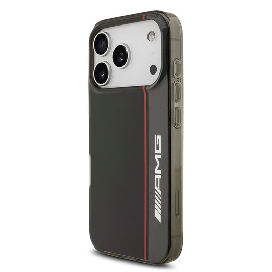 iPhone 17 Pro Max Kılıf AMG Orjinal Lisanslı M-safe Şarj Özellikli IML Baskı Logolu Çift Katmanlı Bow Lines Kapak