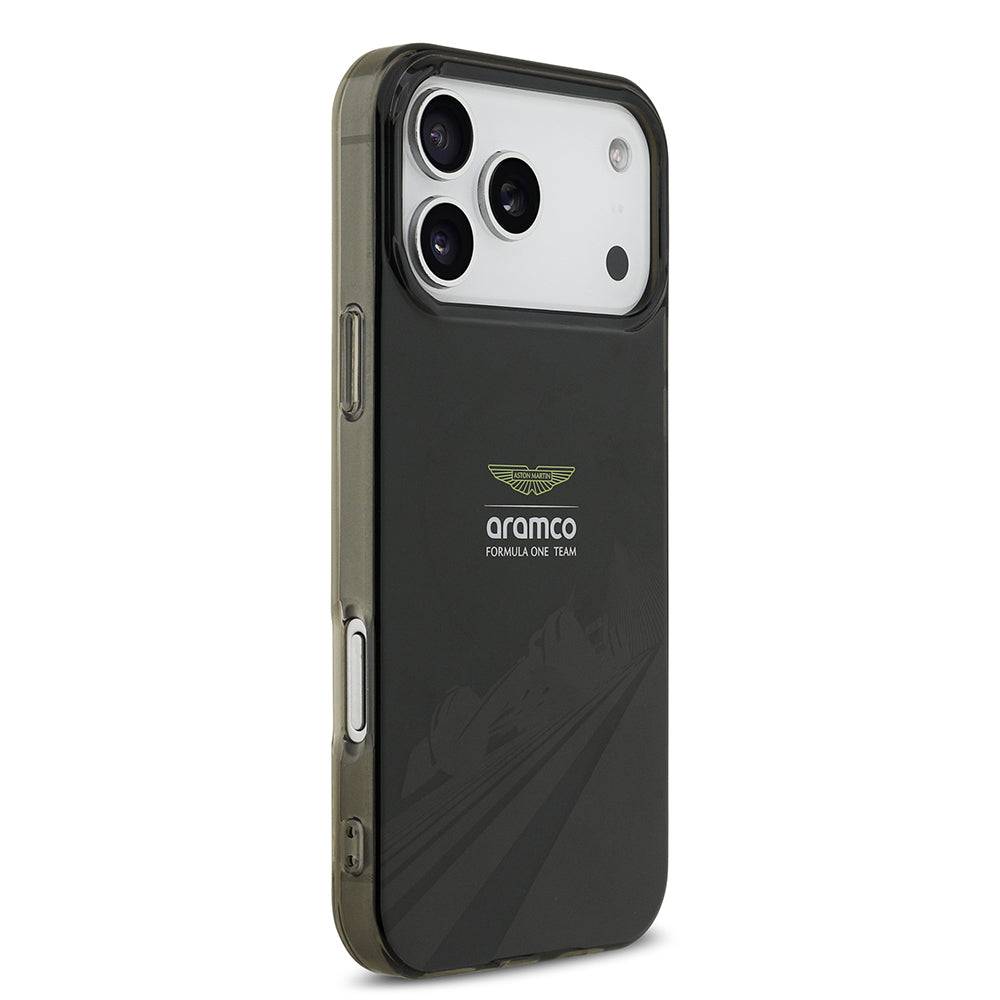 iPhone 17 Pro Max Kılıf Aston Martin Orjinal Lisanslı M-safe Şarj Özellikli IML Baskı Logolu Formula Tasarımlı Kapak