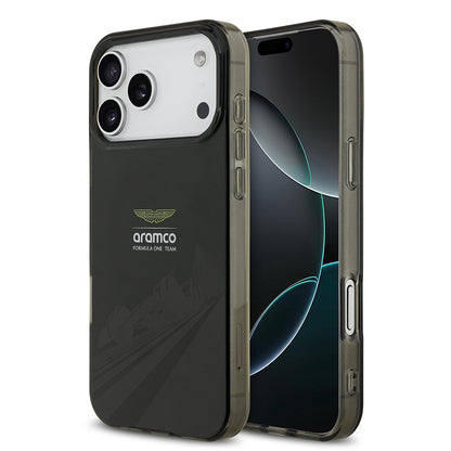 iPhone 17 Pro Max Kılıf Aston Martin Orjinal Lisanslı M-safe Şarj Özellikli IML Baskı Logolu Formula Tasarımlı Kapak