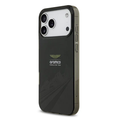 iPhone 17 Pro Max Kılıf Aston Martin Orjinal Lisanslı M-safe Şarj Özellikli IML Baskı Logolu Formula Tasarımlı Kapak
