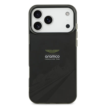 iPhone 17 Pro Max Kılıf Aston Martin Orjinal Lisanslı M-safe Şarj Özellikli IML Baskı Logolu Formula Tasarımlı Kapak