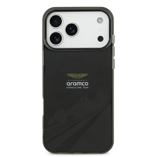 iPhone 17 Pro Max Kılıf Aston Martin Orjinal Lisanslı M-safe Şarj Özellikli IML Baskı Logolu Formula Tasarımlı Kapak