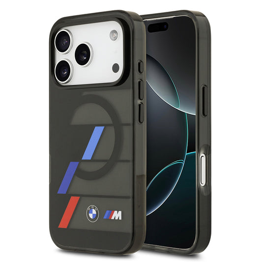 iPhone 17 Pro Max Kılıf BMW Orjinal Lisanslı M-safe Şarj Özellikli IML Baskılı Üç Renkli M Dizayn Kapak