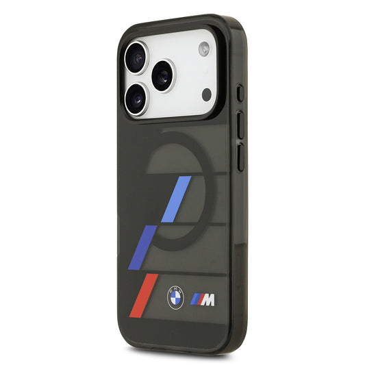 iPhone 17 Pro Max Kılıf BMW Orjinal Lisanslı M-safe Şarj Özellikli IML Baskılı Üç Renkli M Dizayn Kapak