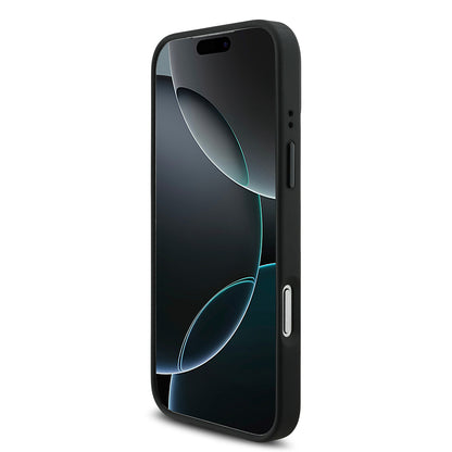 iPhone 17 Pro Max Kılıf BMW Orjinal Lisanslı M-safe Şarj Özellikli Metal BMW ve M Logolu PU Karbon Tasarımlı Kapak