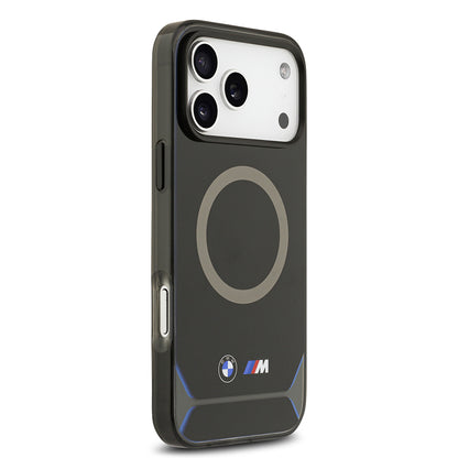 iPhone 17 Pro Max Kılıf BMW Orjinal Lisanslı M-safe Şarj Özellikli Metal Buton Tasarımlı IML Baskılı M Dizayn Kapak
