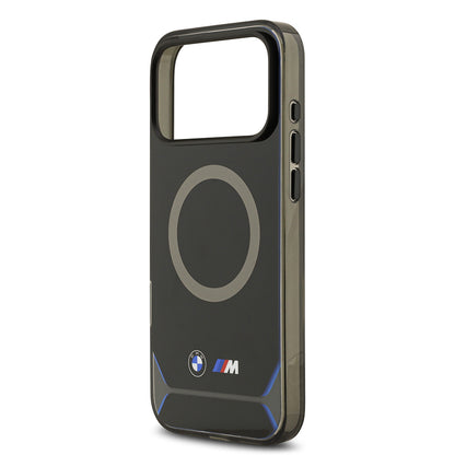 iPhone 17 Pro Max Kılıf BMW Orjinal Lisanslı M-safe Şarj Özellikli Metal Buton Tasarımlı IML Baskılı M Dizayn Kapak