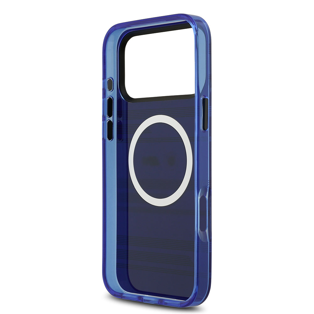 iPhone 17 Pro Max Kılıf BMW Orjinal Lisanslı M-safe Şarj Özellikli Metal Kamera Butonlu Yatay Şeritli M Dizayn Kapak