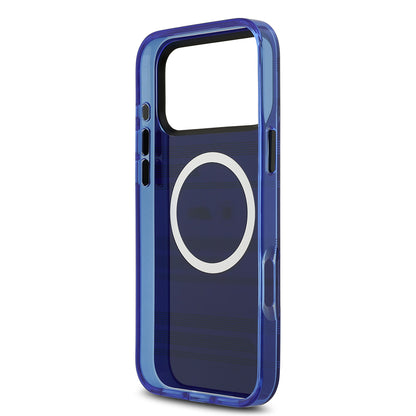 iPhone 17 Pro Max Kılıf BMW Orjinal Lisanslı M-safe Şarj Özellikli Metal Kamera Butonlu Yatay Şeritli M Dizayn Kapak