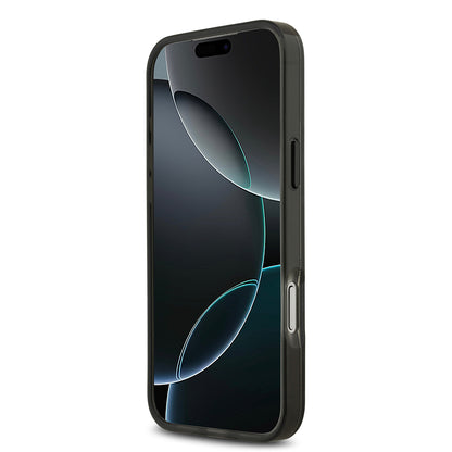 iPhone 17 Pro Max Kılıf BMW Orjinal Lisanslı M-safe Şarj Özellikli Metal Kamera Butonlu Yatay Şeritli M Dizayn Kapak