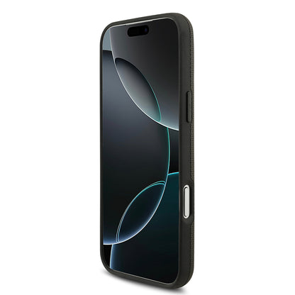 iPhone 17 Pro Max Kılıf BMW Orjinal Lisanslı M-safe Şarj Özellikli Metal Logolu Delikli M Dizayn Deri Kapak
