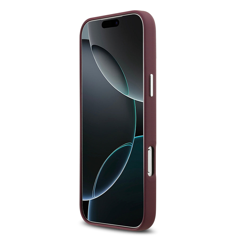 iPhone 17 Pro Max Kılıf BMW Orjinal Lisanslı M-safe Şarj Özellikli Metal Logolu Tam Kaplama Deri Kapak