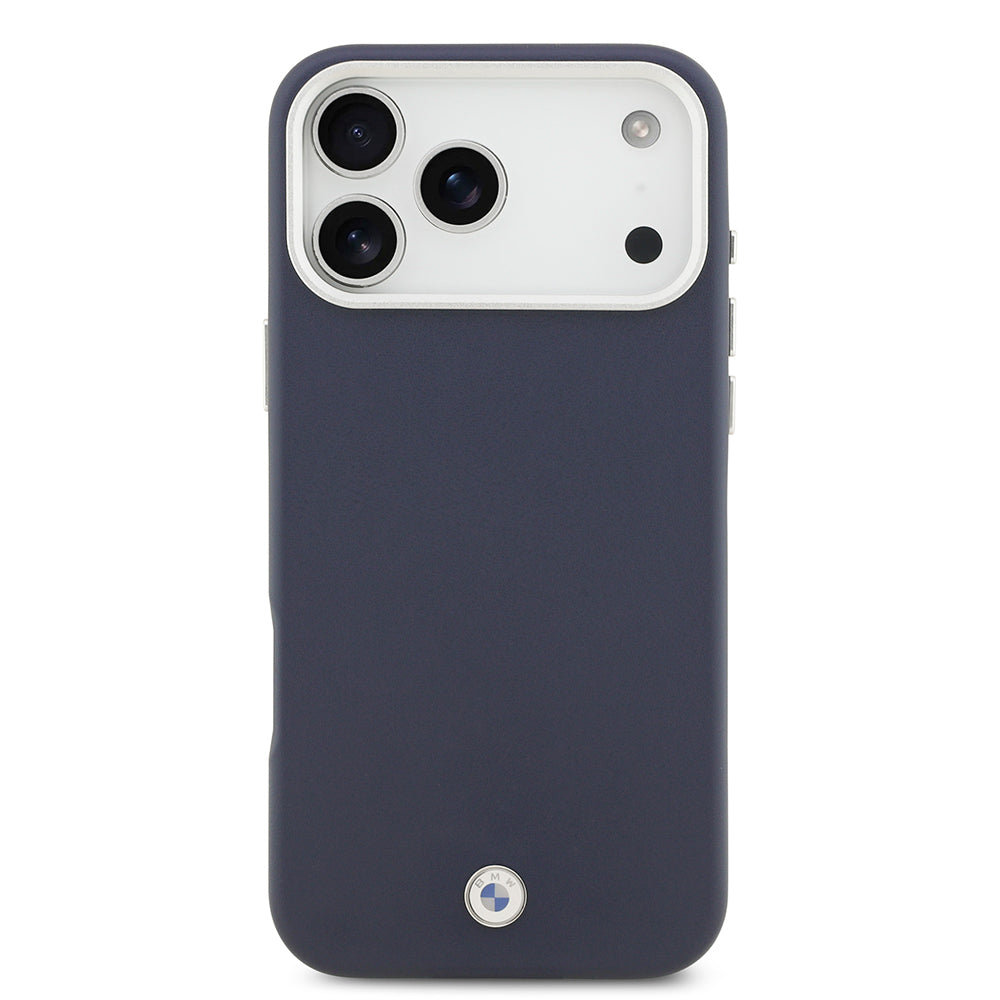 iPhone 17 Pro Max Kılıf BMW Orjinal Lisanslı M-safe Şarj Özellikli Metal Logolu Tam Kaplama Deri Kapak