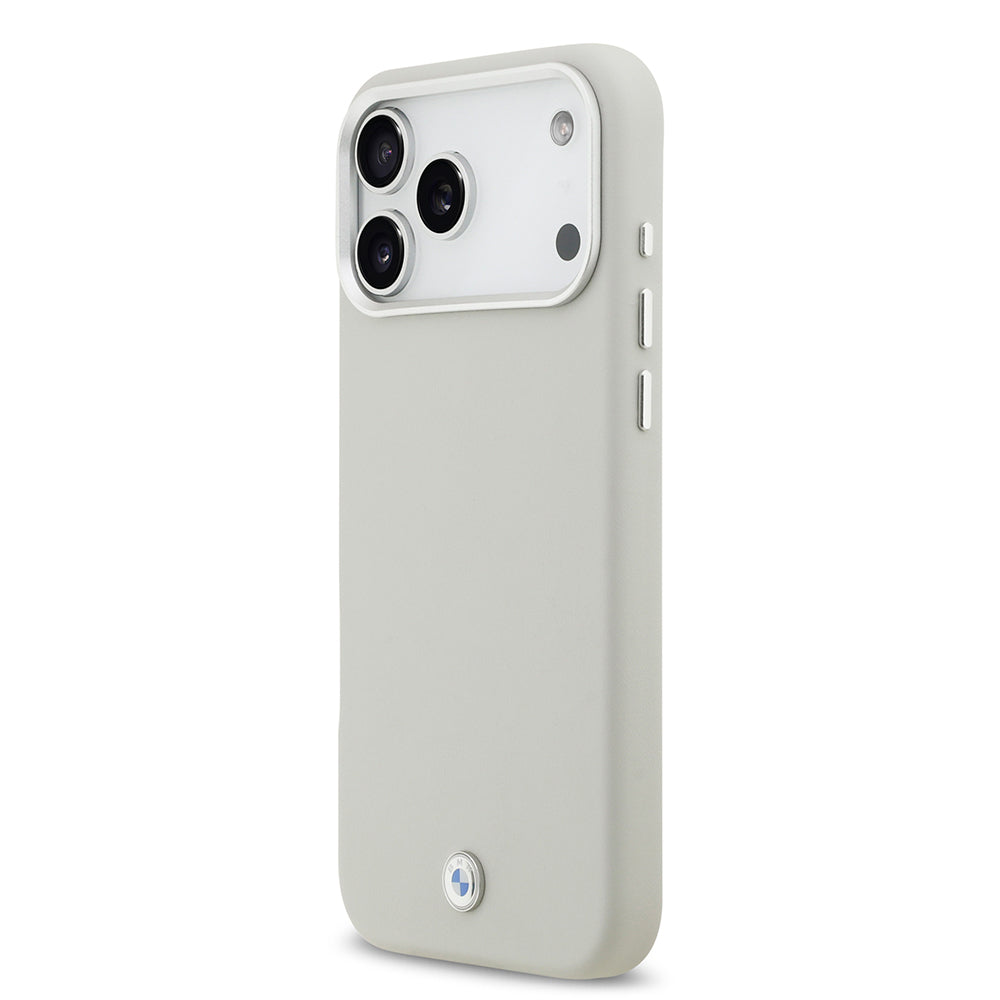 iPhone 17 Pro Max Kılıf BMW Orjinal Lisanslı M-safe Şarj Özellikli Metal Logolu Tam Kaplama Deri Kapak