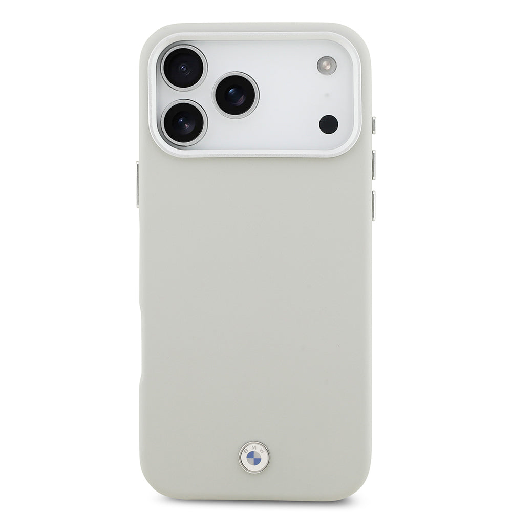 iPhone 17 Pro Max Kılıf BMW Orjinal Lisanslı M-safe Şarj Özellikli Metal Logolu Tam Kaplama Deri Kapak