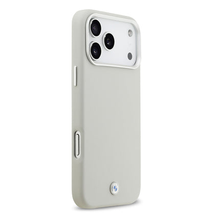 iPhone 17 Pro Max Kılıf BMW Orjinal Lisanslı M-safe Şarj Özellikli Metal Logolu Tam Kaplama Deri Kapak