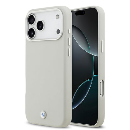 iPhone 17 Pro Max Kılıf BMW Orjinal Lisanslı M-safe Şarj Özellikli Metal Logolu Tam Kaplama Deri Kapak