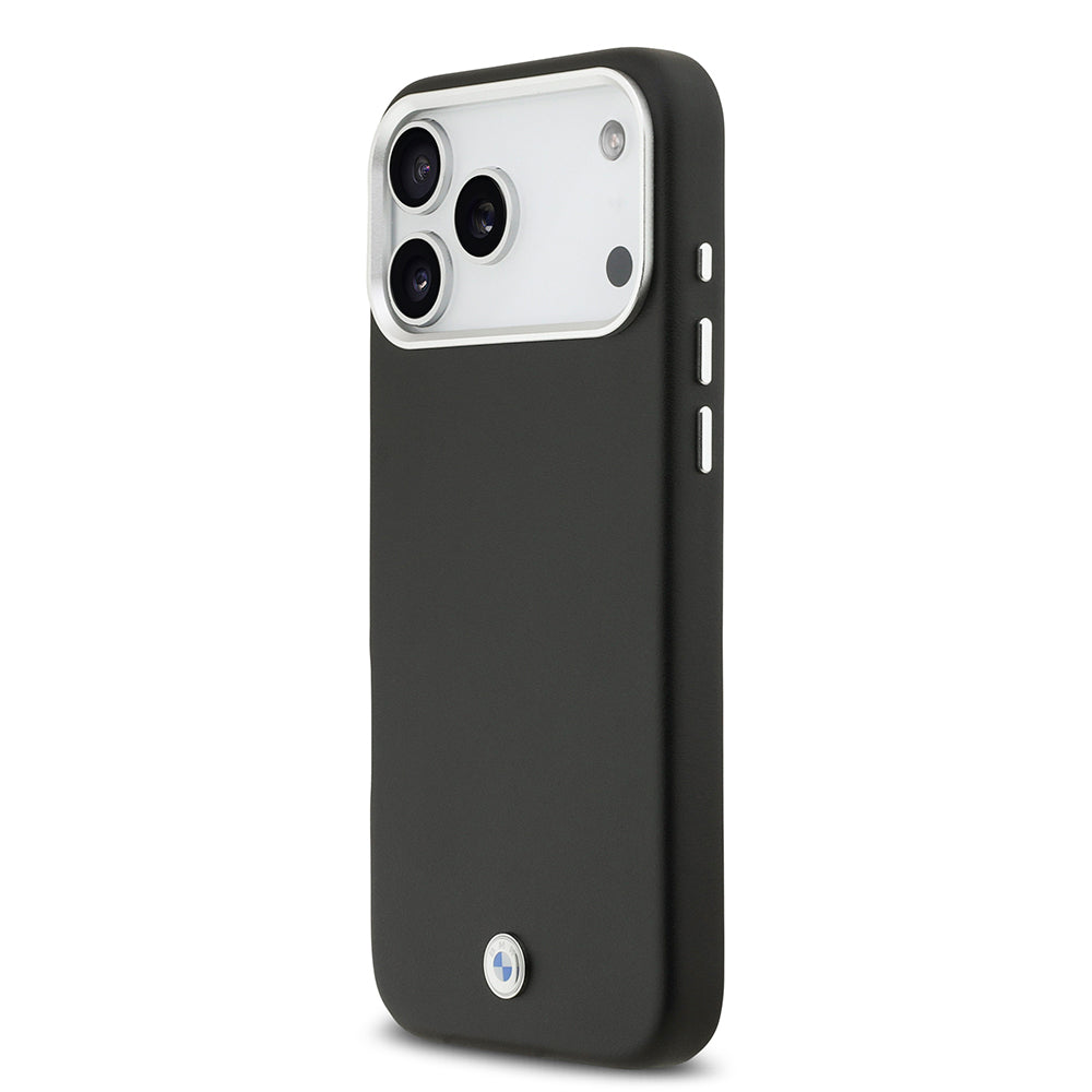 iPhone 17 Pro Max Kılıf BMW Orjinal Lisanslı M-safe Şarj Özellikli Metal Logolu Tam Kaplama Deri Kapak