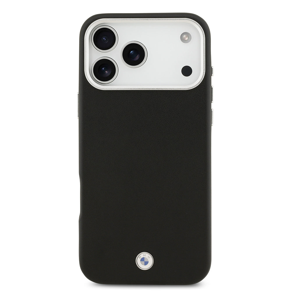 iPhone 17 Pro Max Kılıf BMW Orjinal Lisanslı M-safe Şarj Özellikli Metal Logolu Tam Kaplama Deri Kapak