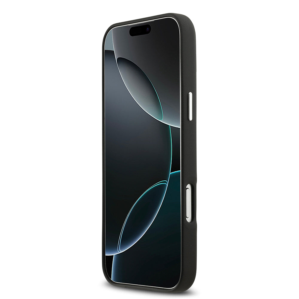 iPhone 17 Pro Max Kılıf BMW Orjinal Lisanslı M-safe Şarj Özellikli Metal Logolu Tam Kaplama Deri Kapak