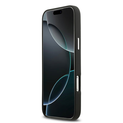 iPhone 17 Pro Max Kılıf BMW Orjinal Lisanslı M-safe Şarj Özellikli Metal Logolu Tam Kaplama Deri Kapak