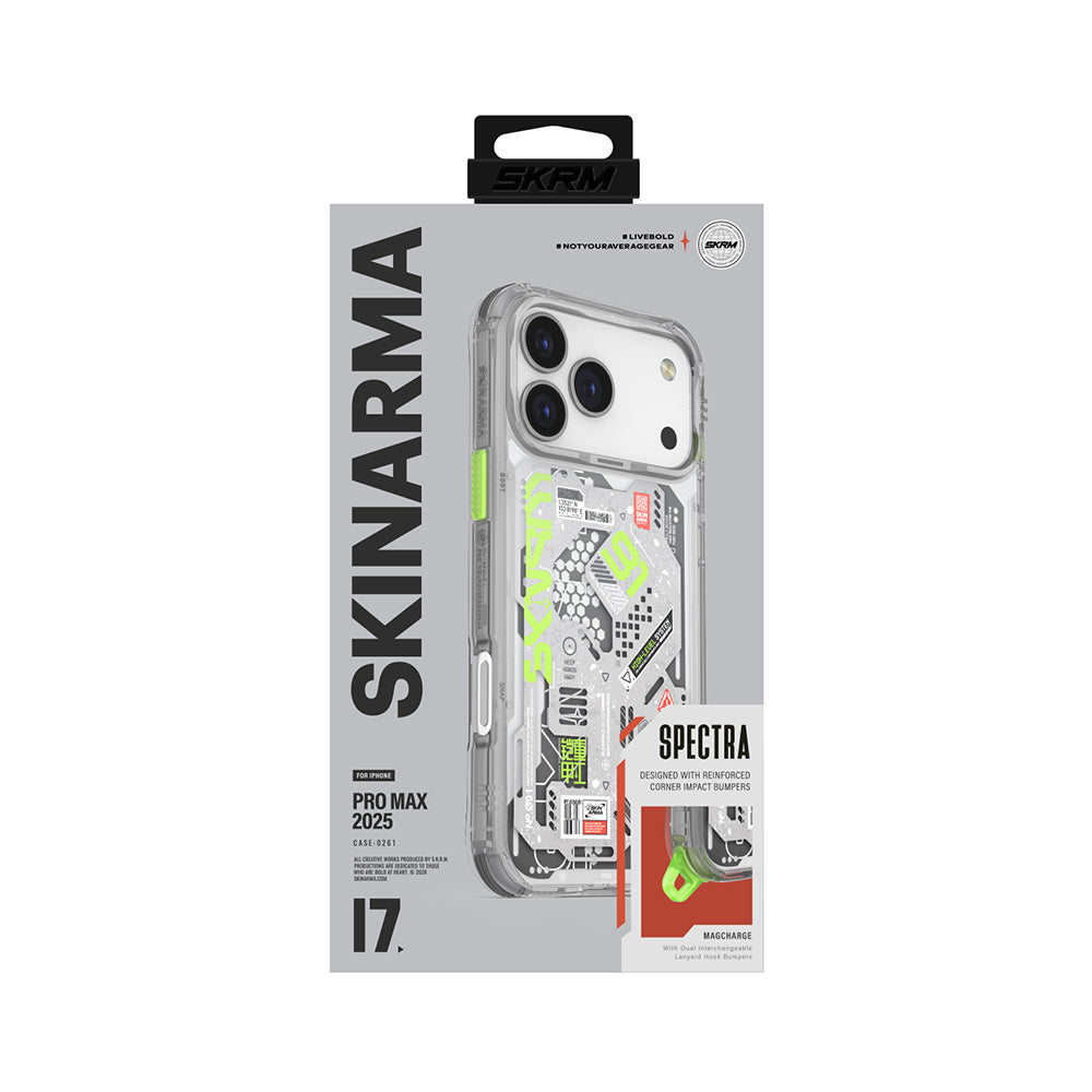 iPhone 17 Pro Max Kılıf Desenli Airbag Tasarımlı Skinarma Spectra Kapak