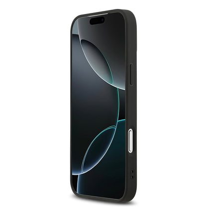 iPhone 17 Pro Max Kılıf DKNY Orjinal Lisanslı M-safe Şarj Özellikli 3D Yazılı Metal Logolu Kapak