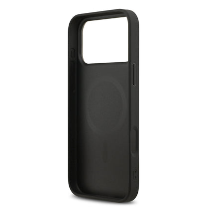 iPhone 17 Pro Max Kılıf DKNY Orjinal Lisanslı M-safe Şarj Özellikli 3D Yazılı Metal Logolu Kapak