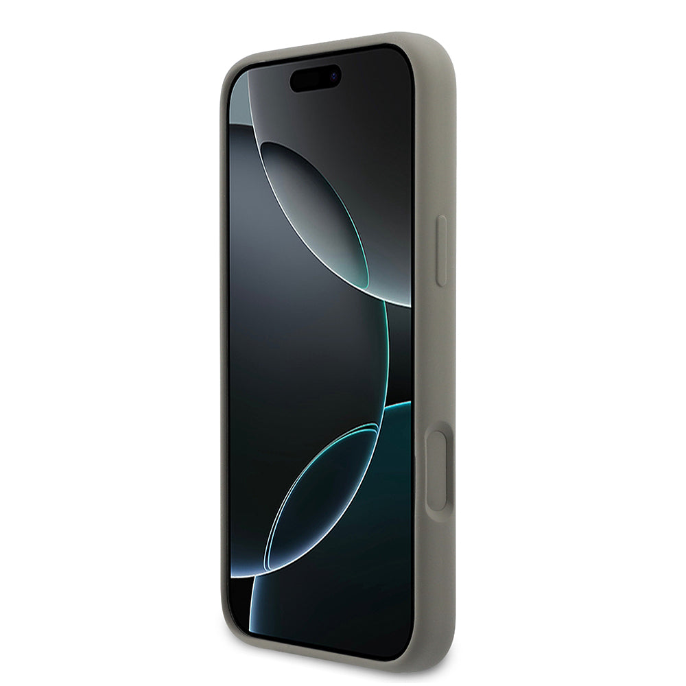 iPhone 17 Pro Max Kılıf DKNY Orjinal Lisanslı M-safe Şarj Özellikli Metal Logolu Silikon Kapak