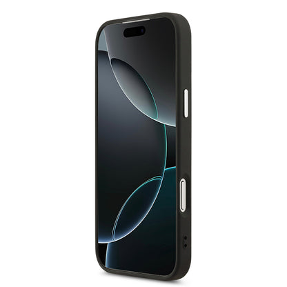 iPhone 17 Pro Max Kılıf DKNY Orjinal Lisanslı M-safe Şarj Özellikli PU Deri Kabartmalı Kapak