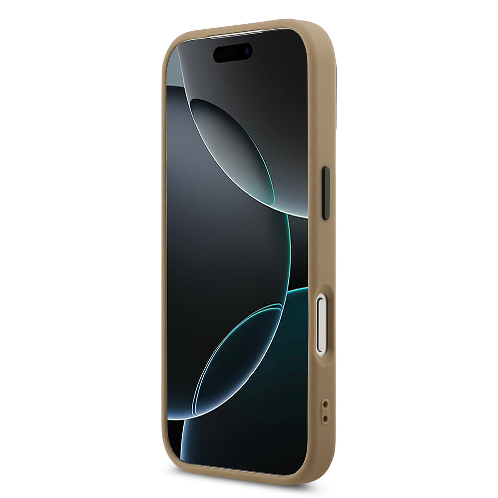 iPhone 17 Pro Max Kılıf DKNY Orjinal Lisanslı M-safe Şarj Özellikli PU Deri Kabartmalı Kapak