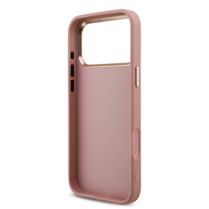 iPhone 17 Pro Max Kılıf Guess Orjinal Lisanslı 4G Büyük Metal Kamera Çerçeveli ve Logolu Glitter Kapak
