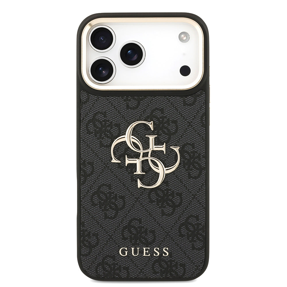 iPhone 17 Pro Max Kılıf Guess Orjinal Lisanslı 4G Büyük Metal Logolu Kalın Askılı Kapak