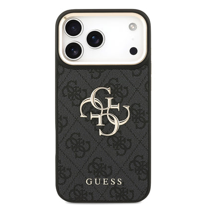 iPhone 17 Pro Max Kılıf Guess Orjinal Lisanslı 4G Büyük Metal Logolu Kalın Askılı Kapak