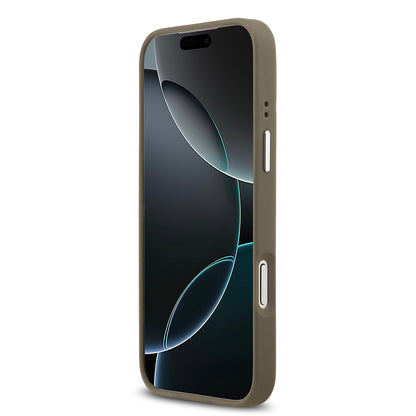 iPhone 17 Pro Max Kılıf Guess Orjinal Lisanslı Grained 4G Metal Büyük Logolu Kapak
