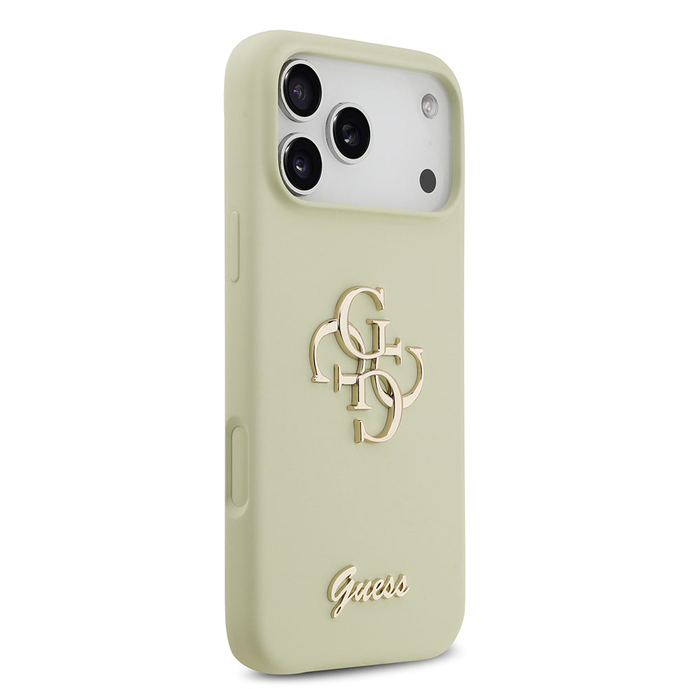 iPhone 17 Pro Max Kılıf Guess Orjinal Lisanslı Grained Yazı Logolu Kapak