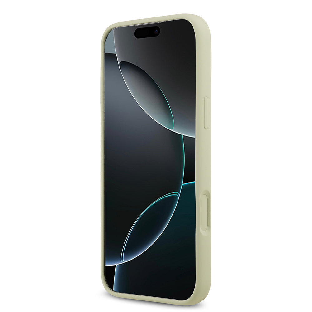 iPhone 17 Pro Max Kılıf Guess Orjinal Lisanslı Grained Yazı Logolu Kapak
