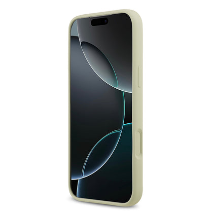 iPhone 17 Pro Max Kılıf Guess Orjinal Lisanslı Grained Yazı Logolu Kapak