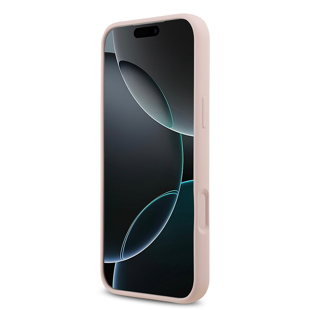 iPhone 17 Pro Max Kılıf Guess Orjinal Lisanslı Grained Yazı Logolu Kapak