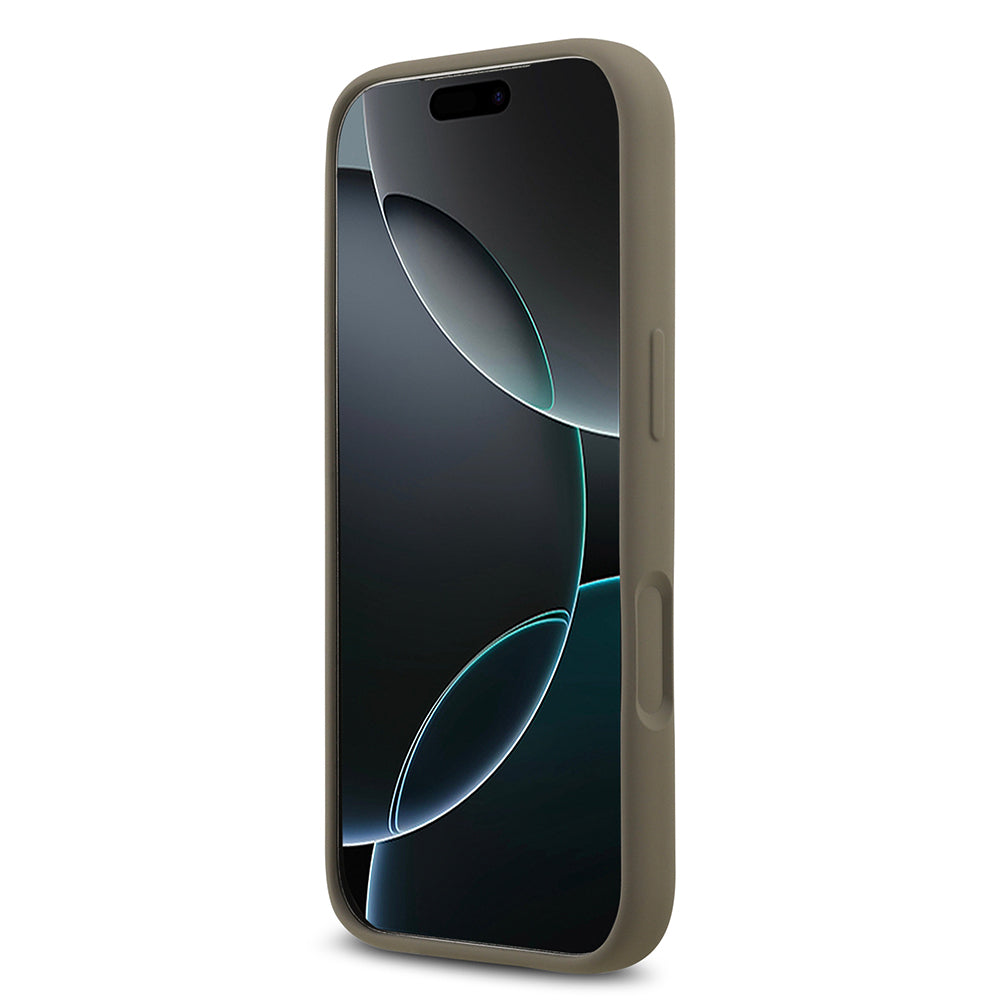 iPhone 17 Pro Max Kılıf Guess Orjinal Lisanslı Grained Yazı Logolu Kapak