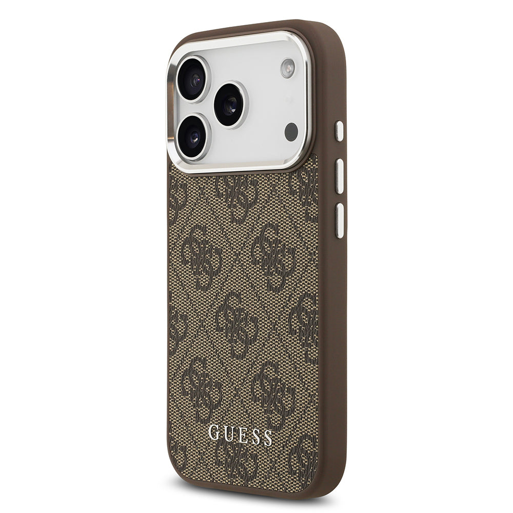 iPhone 17 Pro Max Kılıf Guess Orjinal Lisanslı M-safe Şarj Özellikli 4G Klasik Yazı Logolu Kapak