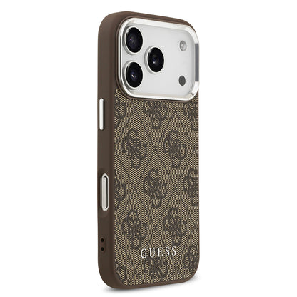 iPhone 17 Pro Max Kılıf Guess Orjinal Lisanslı M-safe Şarj Özellikli 4G Klasik Yazı Logolu Kapak