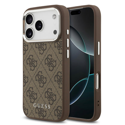 iPhone 17 Pro Max Kılıf Guess Orjinal Lisanslı M-safe Şarj Özellikli 4G Klasik Yazı Logolu Kapak
