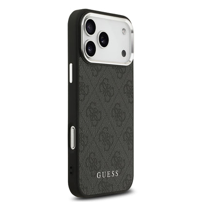 iPhone 17 Pro Max Kılıf Guess Orjinal Lisanslı M-safe Şarj Özellikli 4G Klasik Yazı Logolu Kapak