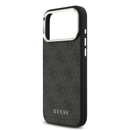 iPhone 17 Pro Max Kılıf Guess Orjinal Lisanslı M-safe Şarj Özellikli 4G Klasik Yazı Logolu Kapak